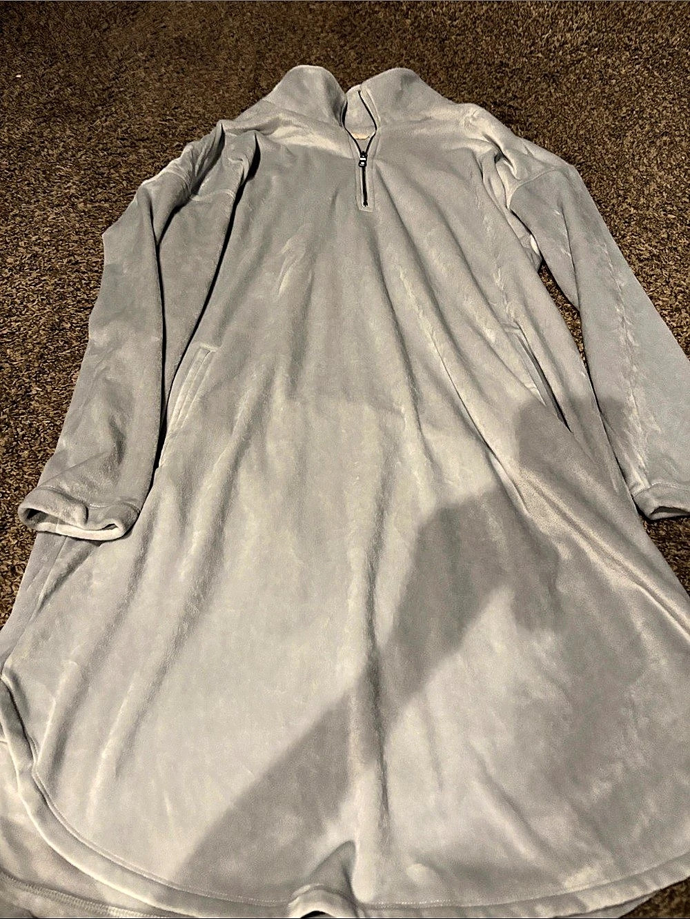 Lululemon Scuba Long-Sleeve Dress Gray Medium